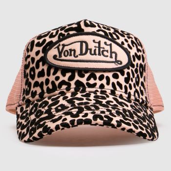 Von Dutch Pink Multi Flock Trucker Cap Caps and Hats