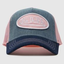 Von Dutch Denim Trucker Cap in Navy Von Dutch Denim Trucker Cap,1 of 4