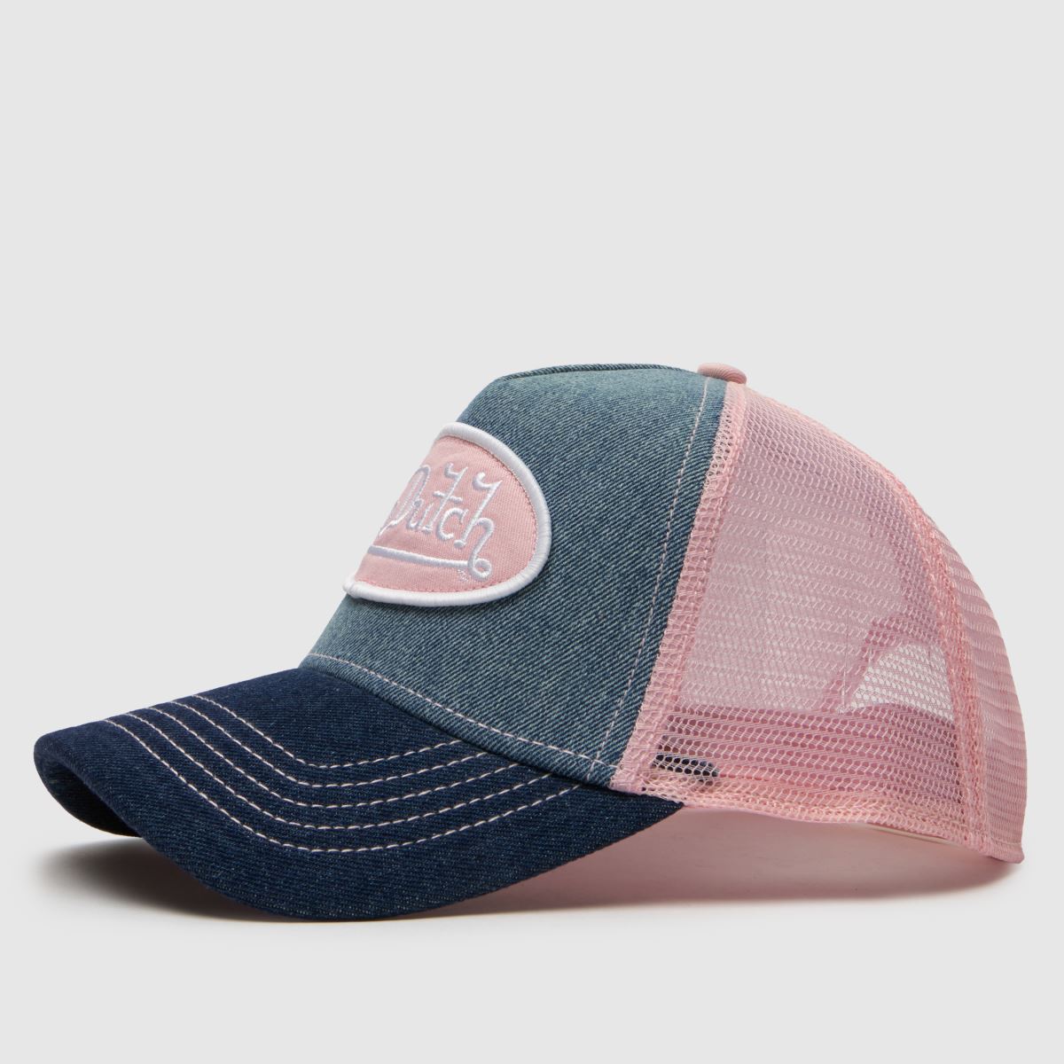 Von Dutch Denim Trucker Cap in Navy Von Dutch Denim Trucker Cap 1