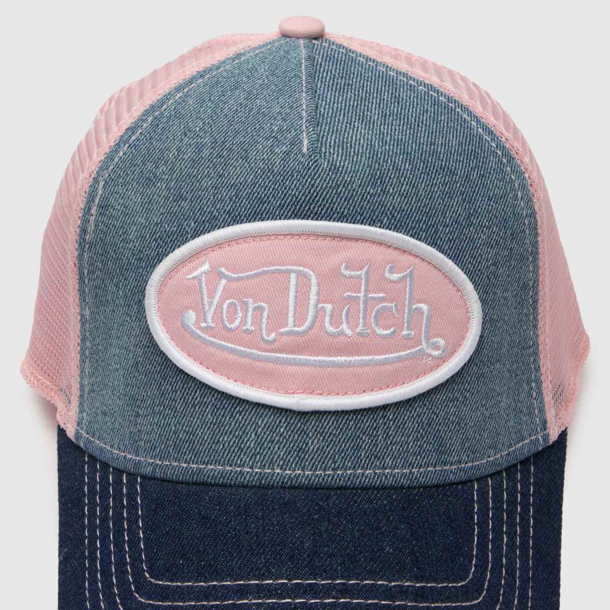 Von Dutch Denim Trucker Cap in Navy Von Dutch Denim Trucker Cap 7