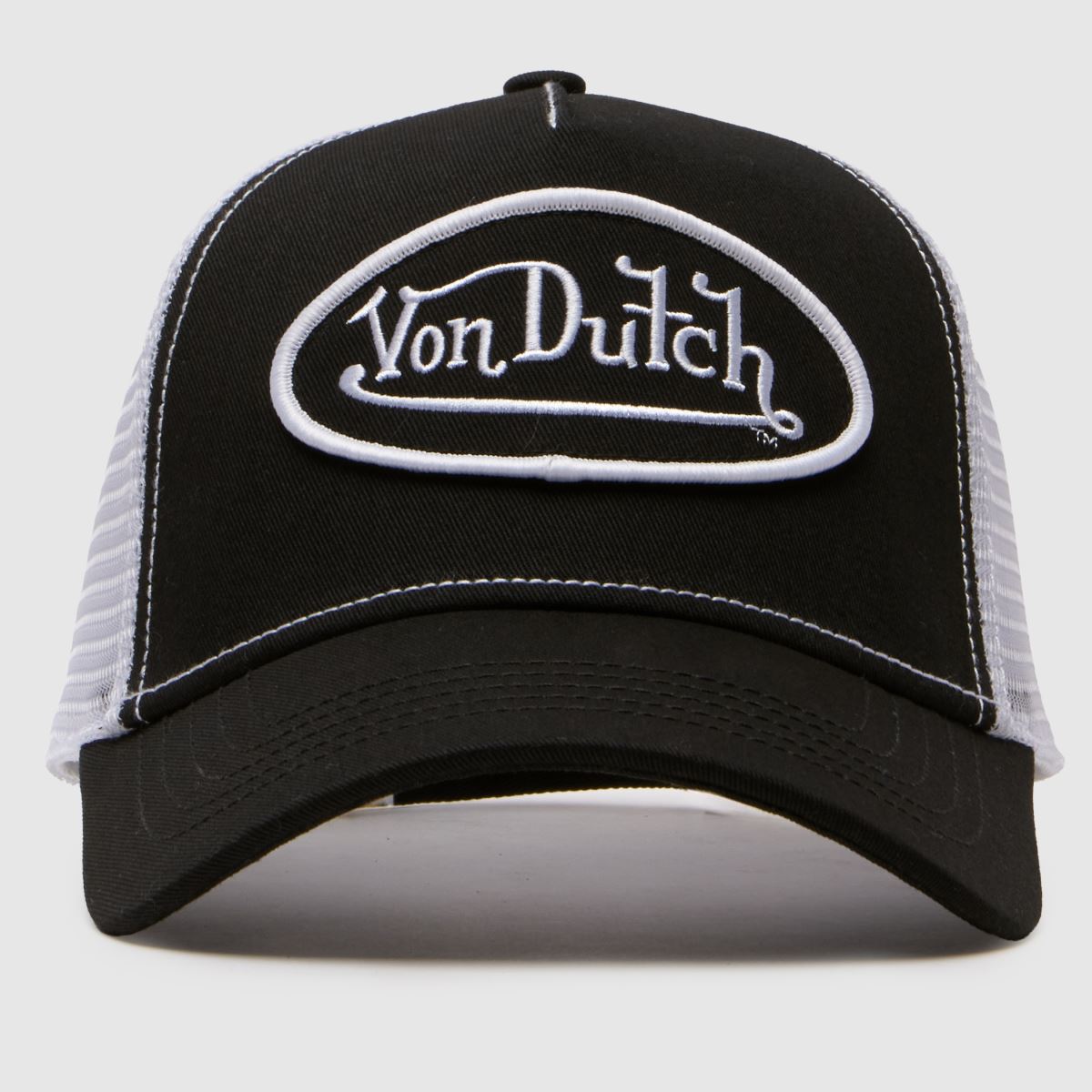 Von Dutch Trucker Cap in Black & White Von Dutch Trucker Cap