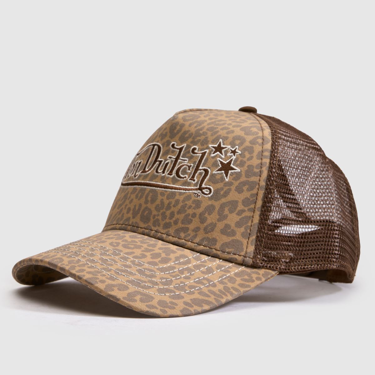 Von Dutch Leopard Trucker Cap in Print Von Dutch Leopard Trucker Cap 4