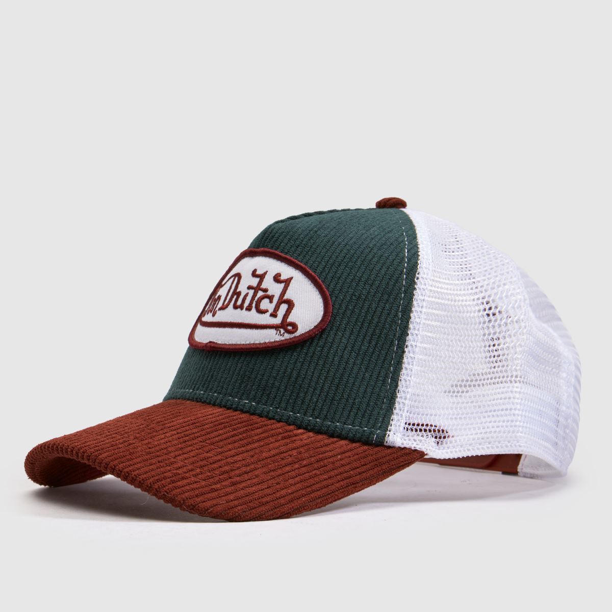 Von Dutch Contrast Cord Trucker Cap in Brown Multi Von Dutch Contrast Cord Trucker Cap 4