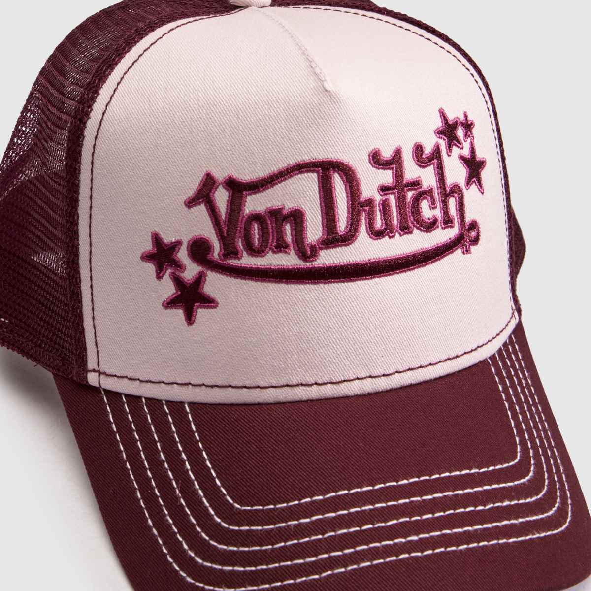 Von Dutch Star Logo Trucker Cap in Pink Multi Von Dutch Star Logo Trucker Cap 1