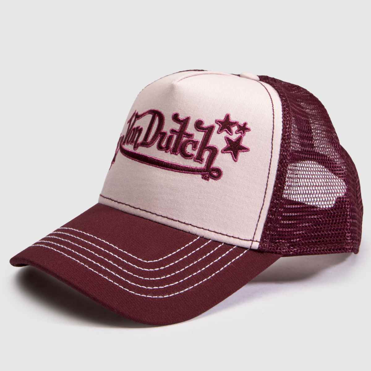 Von Dutch Star Logo Trucker Cap in Pink Multi Von Dutch Star Logo Trucker Cap 4