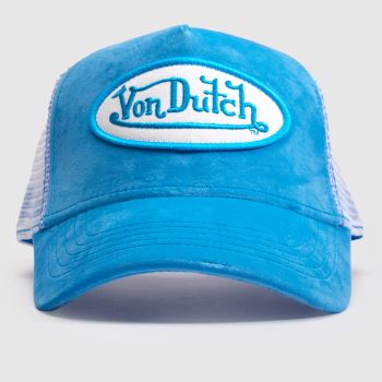 Von Dutch Blue Velvet Trucker Cap Caps and Hats