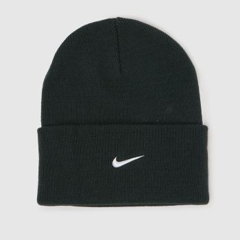 Nike Grey Swoosh Peak Beanie Caps and Hats
