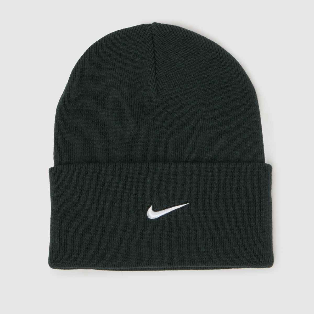 Nike Swoosh Peak Beanie in Dark Grey, Fabric