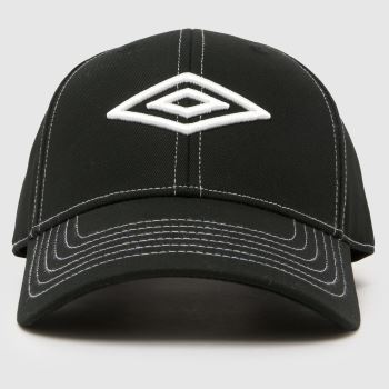 UMBRO Black & White Contrast Stitch Cap Caps and Hats