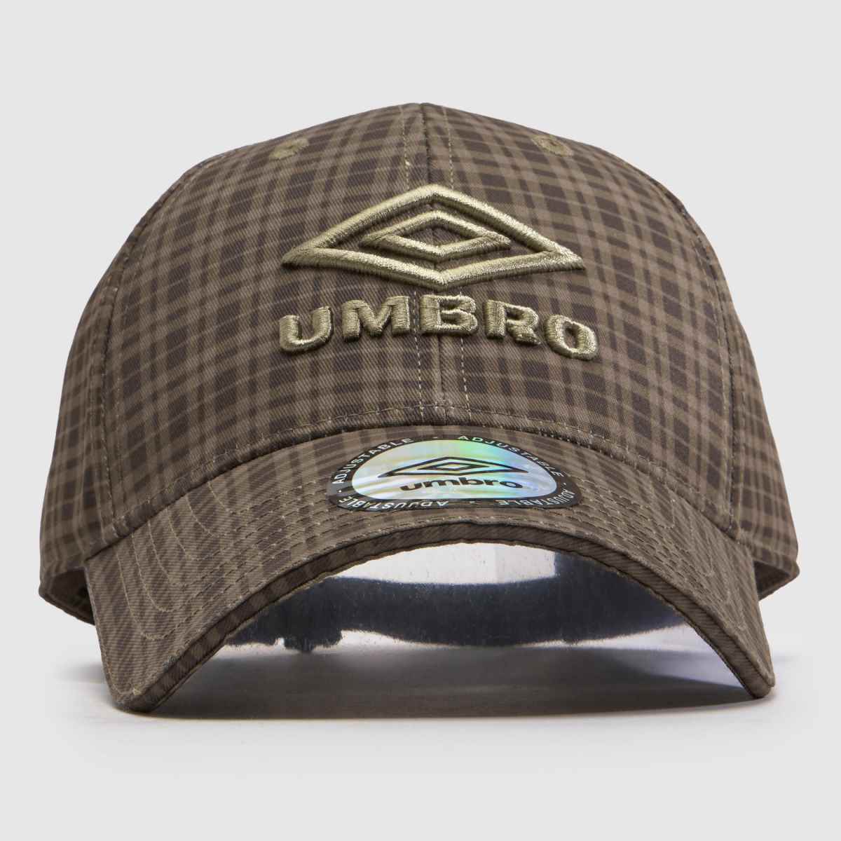 UMBRO Check Print Cap in Brown Multi UMBRO Check Print Cap
