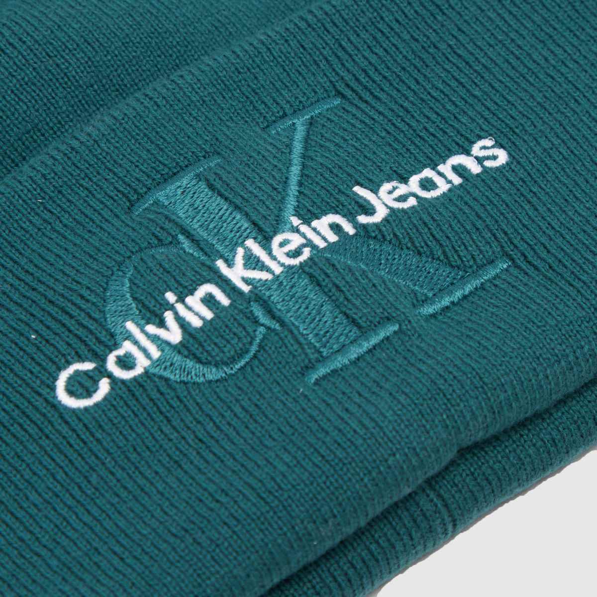 CK Jeans Embroidered Beanie in Blue CK Jeans Embroidered Beanie 4