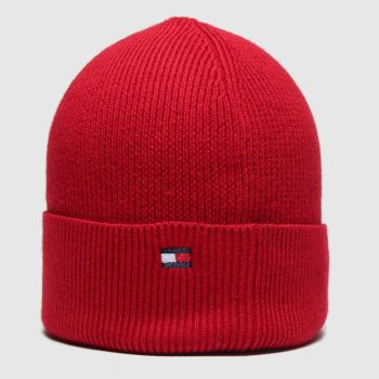 Tommy Hilfiger red esential knit beanie Tommy Hilfiger red esential knit beanie