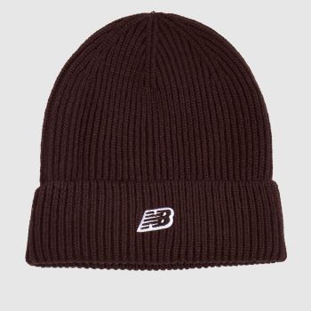 New Balance Dark Brown Winter Watchman Beanie Caps and Hats