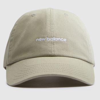 New Balance Khaki Panel Linear Logo Cap Caps and Hats