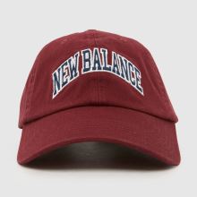 New Balance Logo 6 Panel Cap in Red New Balance Logo 6 Panel Cap,1 of 4