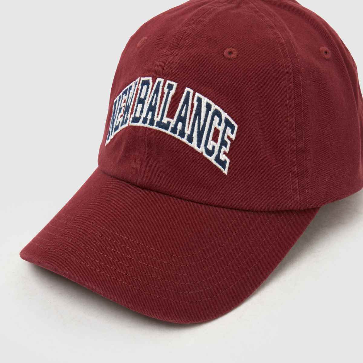 New Balance Logo 6 Panel Cap in Red New Balance Logo 6 Panel Cap 4