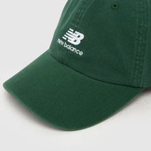 New Balance Stacked Logo 6 Panel Cap in Dark Green New Balance Stacked Logo 6 Panel Cap,3 of 4