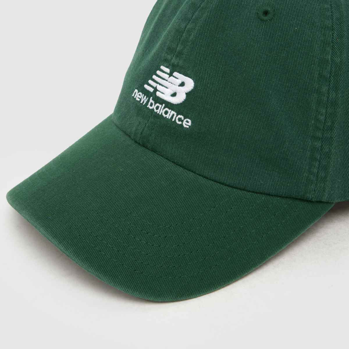 New Balance Stacked Logo 6 Panel Cap in Dark Green New Balance Stacked Logo 6 Panel Cap 4