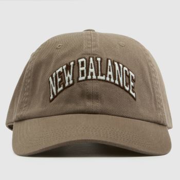 New Balance Beige 6 Panel Logo Cap Caps and Hats