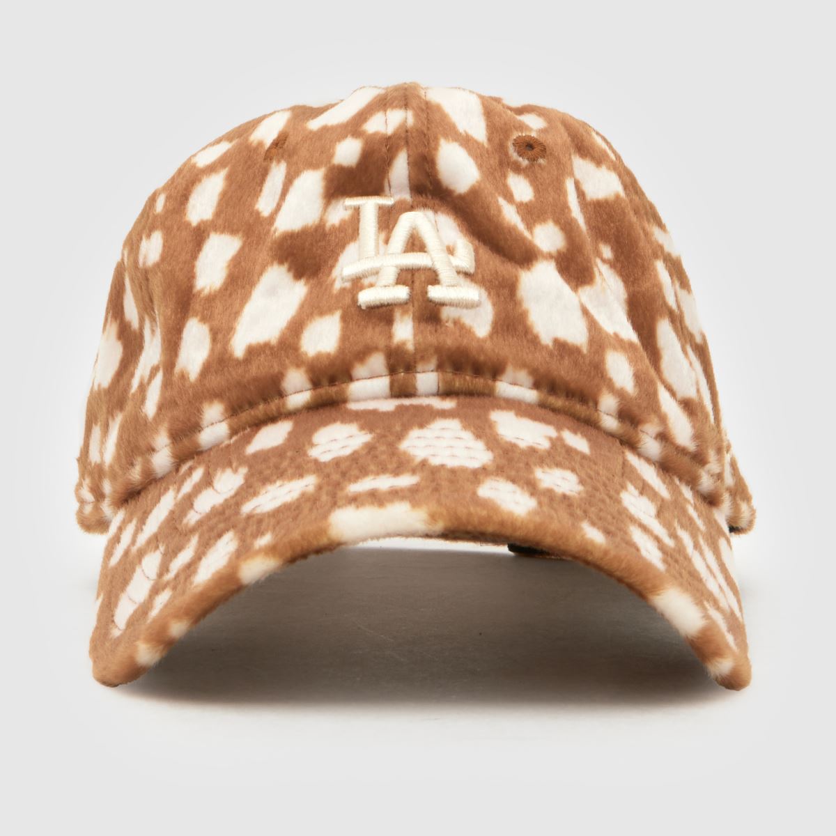 New Era 9TWENTY Cap in Brown & Beige, Fabric
