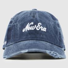 New Era 9TWENTY Denim Cap in Navy New Era 9TWENTY Denim Cap,1 of 4
