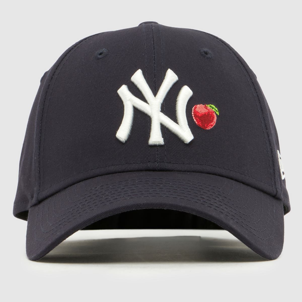 New Era 9FORTY Cap in Navy Blue & White, Fruit Icon, Fabric