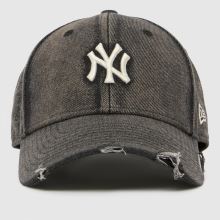 New Era 9FORTY Denim Distressed Cap in Black New Era 9FORTY Denim Distressed Cap,1 of 4