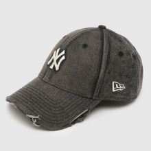New Era 9FORTY Denim Distressed Cap in Black New Era 9FORTY Denim Distressed Cap,2 of 4