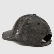 New Era 9FORTY Denim Distressed Cap in Black New Era 9FORTY Denim Distressed Cap,3 of 4