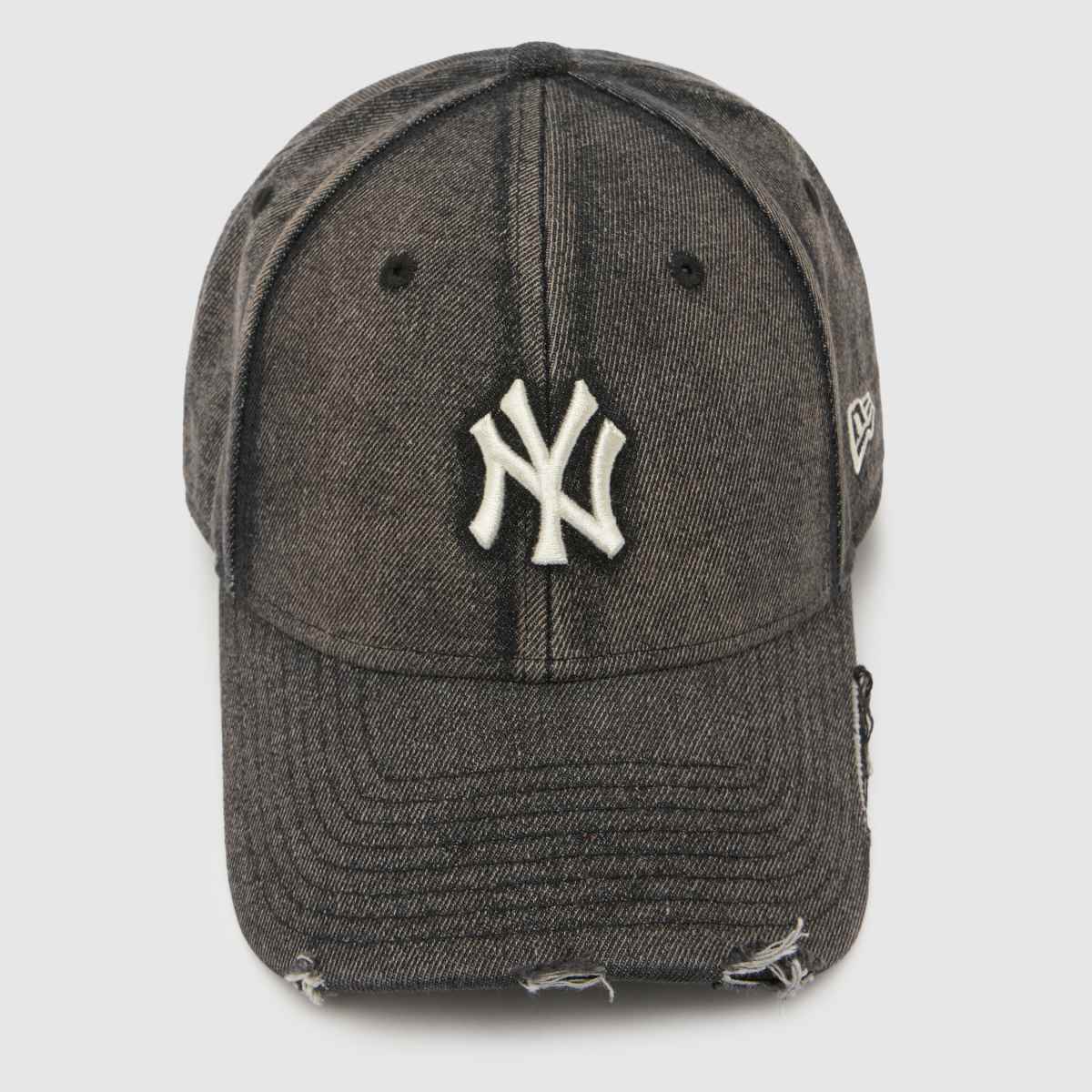 New Era 9FORTY Denim Distressed Cap in Black New Era 9FORTY Denim Distressed Cap 7