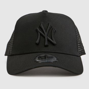 New Era Black Trucker Cap Caps and Hats