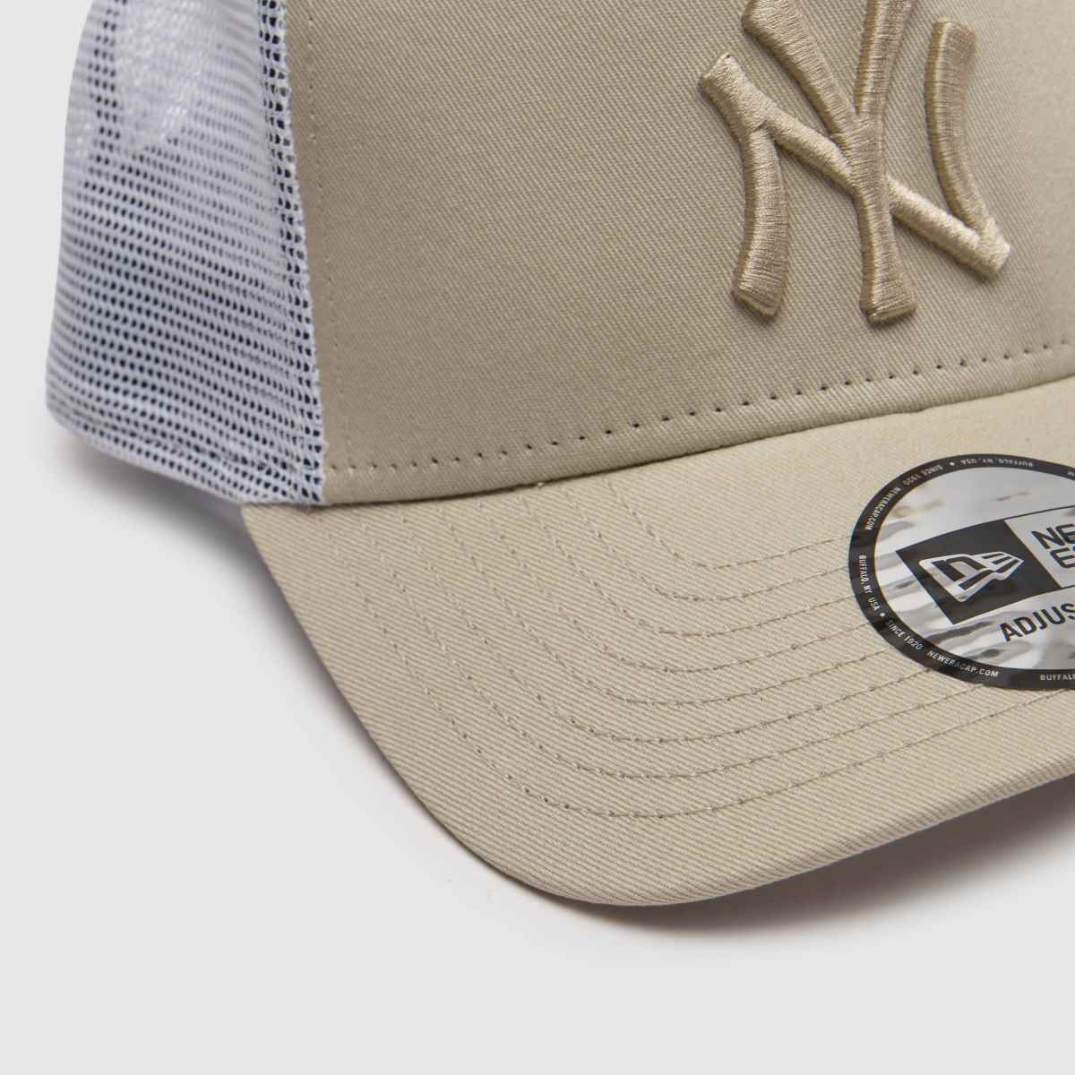 New Era Trucker Cap in Beige New Era Trucker Cap 1