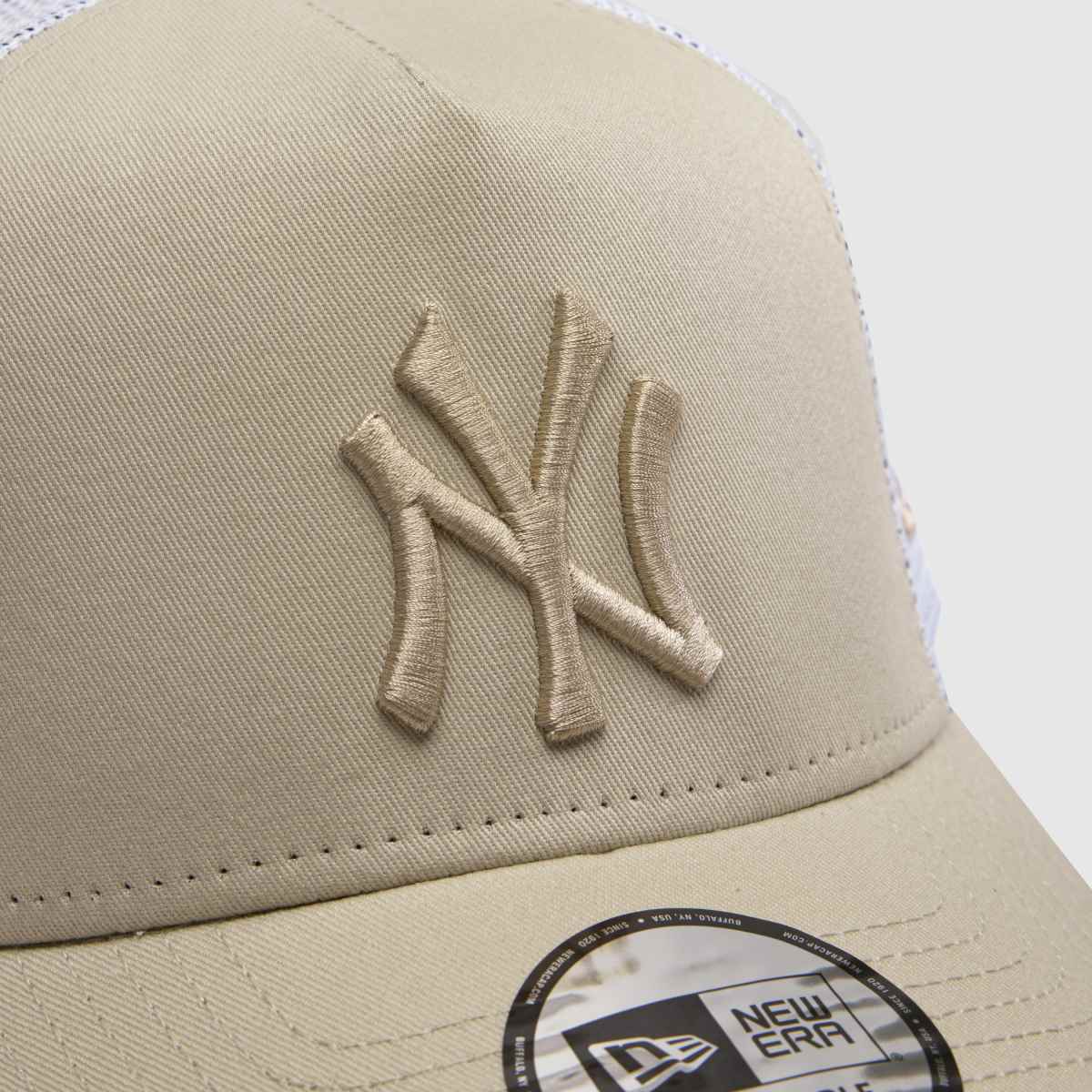 New Era Trucker Cap in Beige New Era Trucker Cap 4