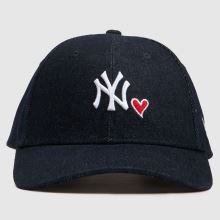 New Era Denim Heart 9FORTY Cap in Navy New Era Denim Heart 9FORTY Cap,1 of 4
