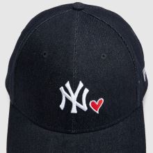 New Era Denim Heart 9FORTY Cap in Navy New Era Denim Heart 9FORTY Cap,3 of 4