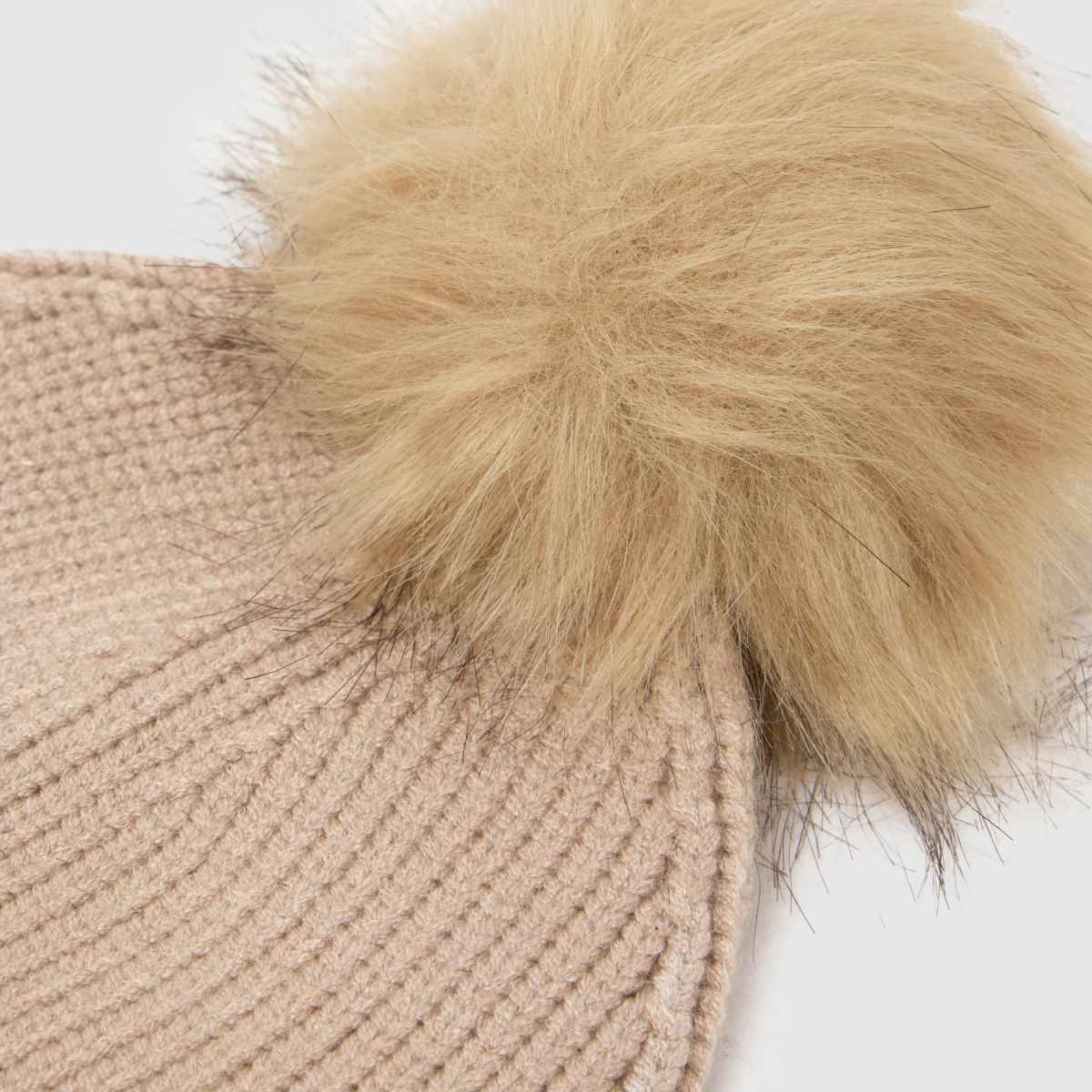 Barbour Mallory Pom Beanie Hat in Beige Barbour Mallory Pom Beanie Hat 4