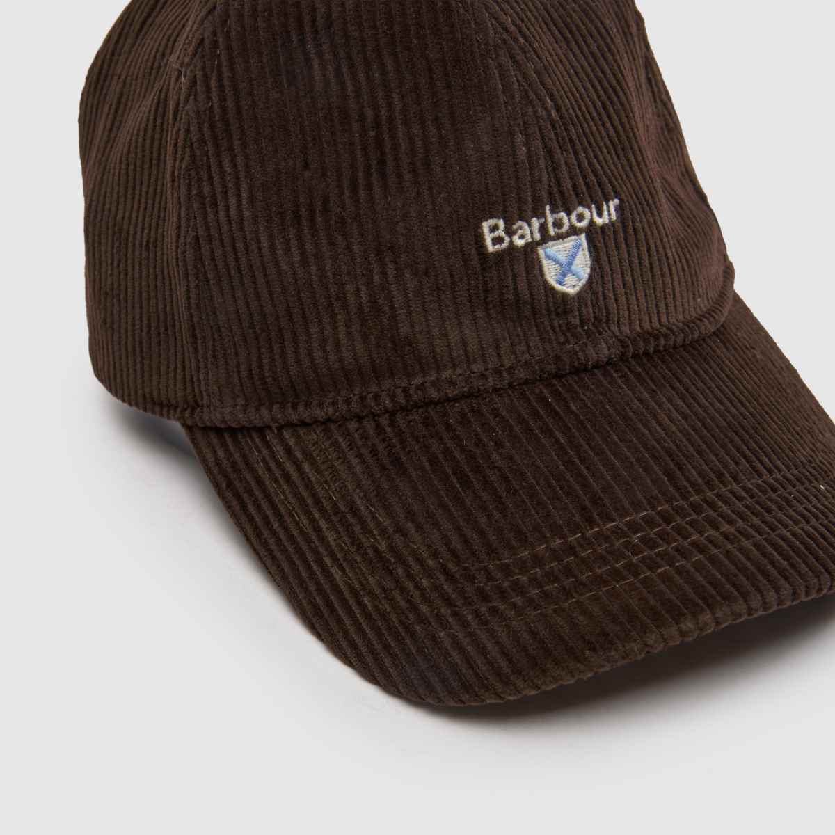 Barbour Preston Cord Cap in Dark Brown Barbour Preston Cord Cap 1