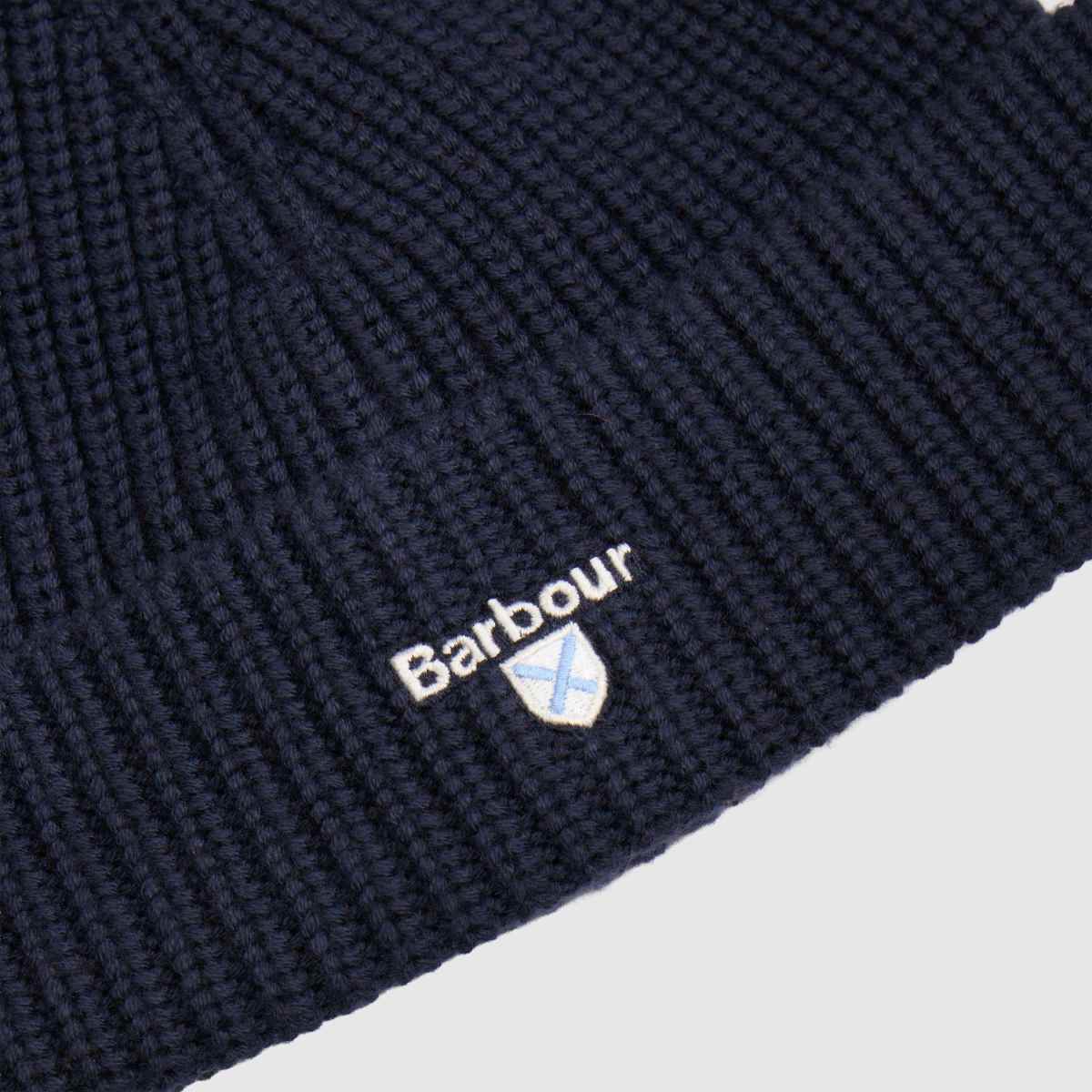 Barbour Cascade Knit Beanie in Navy Barbour Cascade Knit Beanie 4