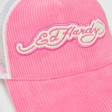 ED HARDY Panel Trucker Cap in Pink ED HARDY Panel Trucker Cap,2 of 4