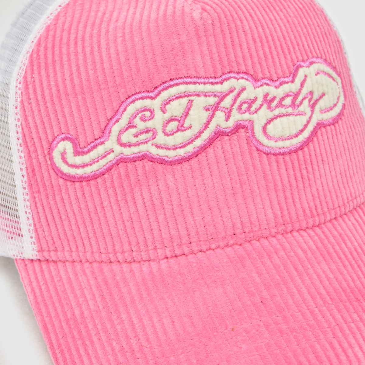 ED HARDY Panel Trucker Cap in Pink ED HARDY Panel Trucker Cap 1