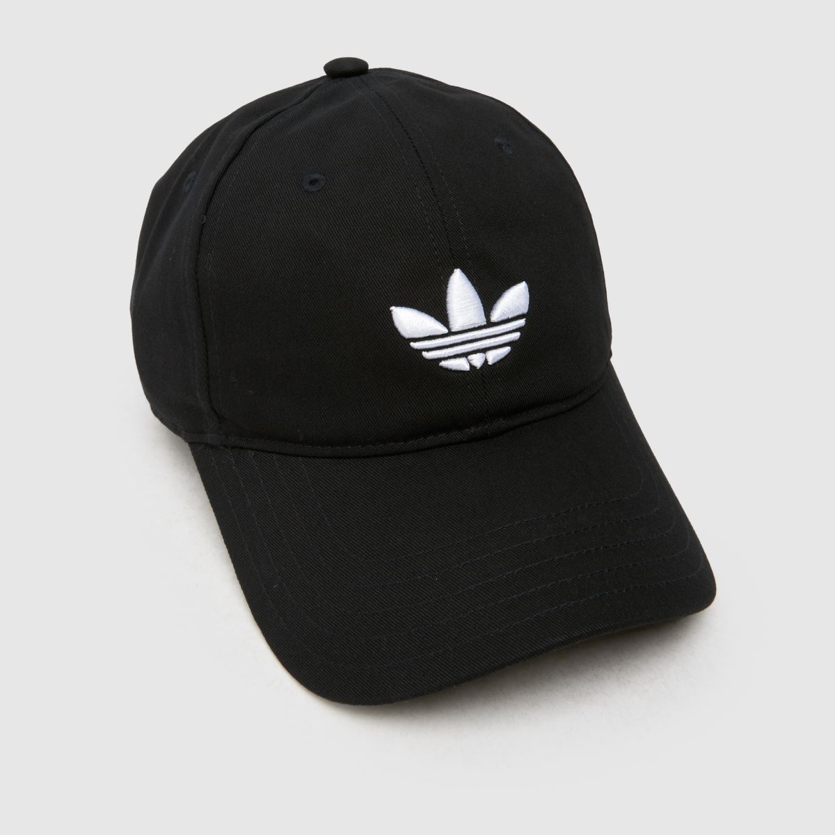 adidas Trefoil Baseball Cap in Black & White adidas Trefoil Baseball Cap 1