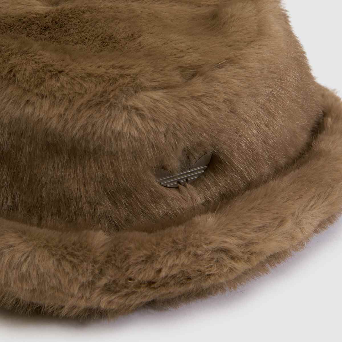 adidas Faux Fur Bucket Hat in Beige adidas Faux Fur Bucket Hat 7