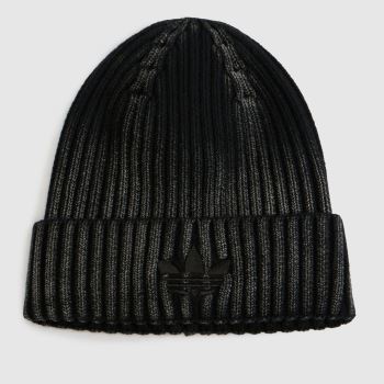 adidas Black & Stone Khaki Washed Beanie Caps and Hats