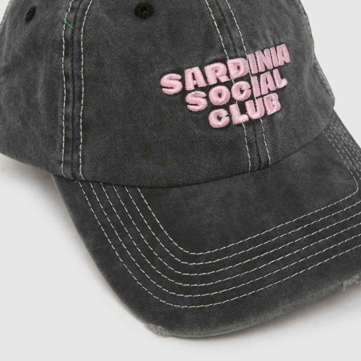 PICA PICA Sardinia Social Club Cap in Black PICA PICA Sardinia Social Club Cap 1