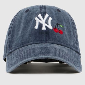 New Era Marineblau 9TWENTY Yankees Denim Cherry Caps und Hüte