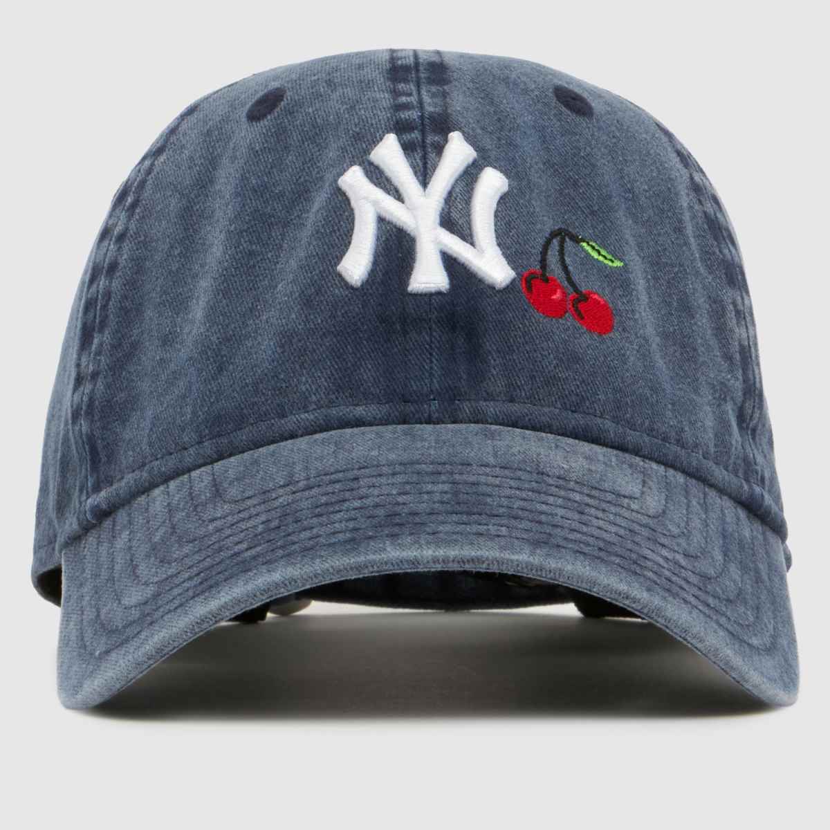 New Era Navy 9TWENTY Yankees Denim Cherry