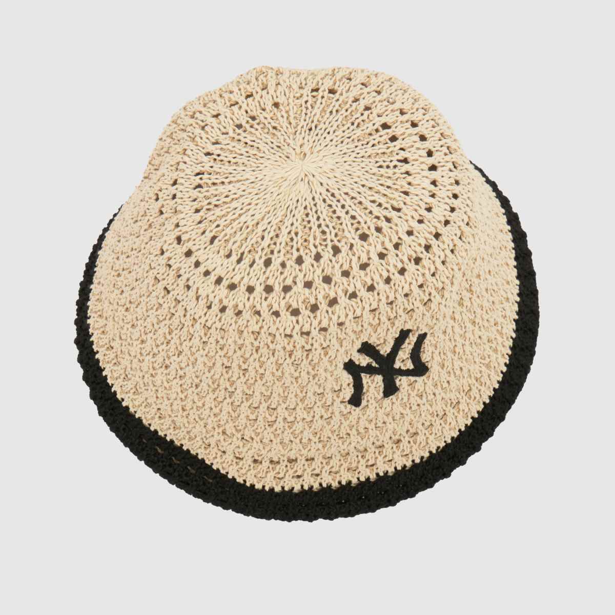 New Era Knitted Bucket Hat in Stone & Black New Era Knitted Bucket Hat 4