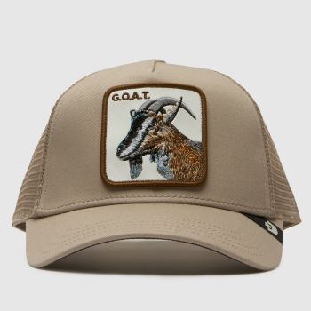 GOORIN BROS Beige Multi Goat Trucker Cap Caps and Hats