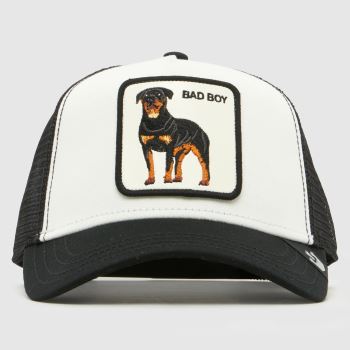 GOORIN BROS White & Black Bad Boy Trucker Cap Caps and Hats