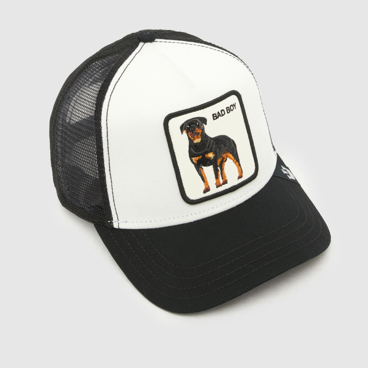 GOORIN BROS Bad Boy Trucker Cap in White & Black GOORIN BROS Bad Boy Trucker Cap 4